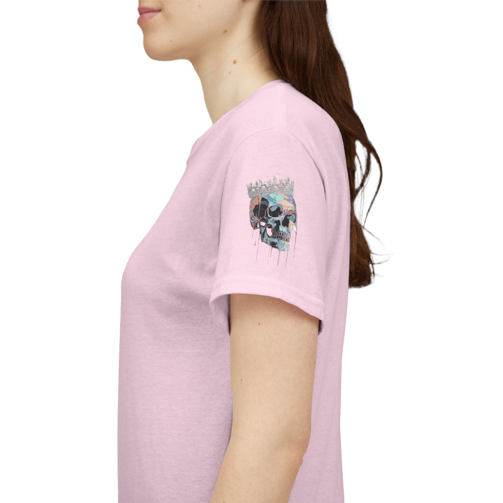 T-Shirt — Minimal 'Meso Collective' Back Print Tee with Subtle Sleeve Graphic