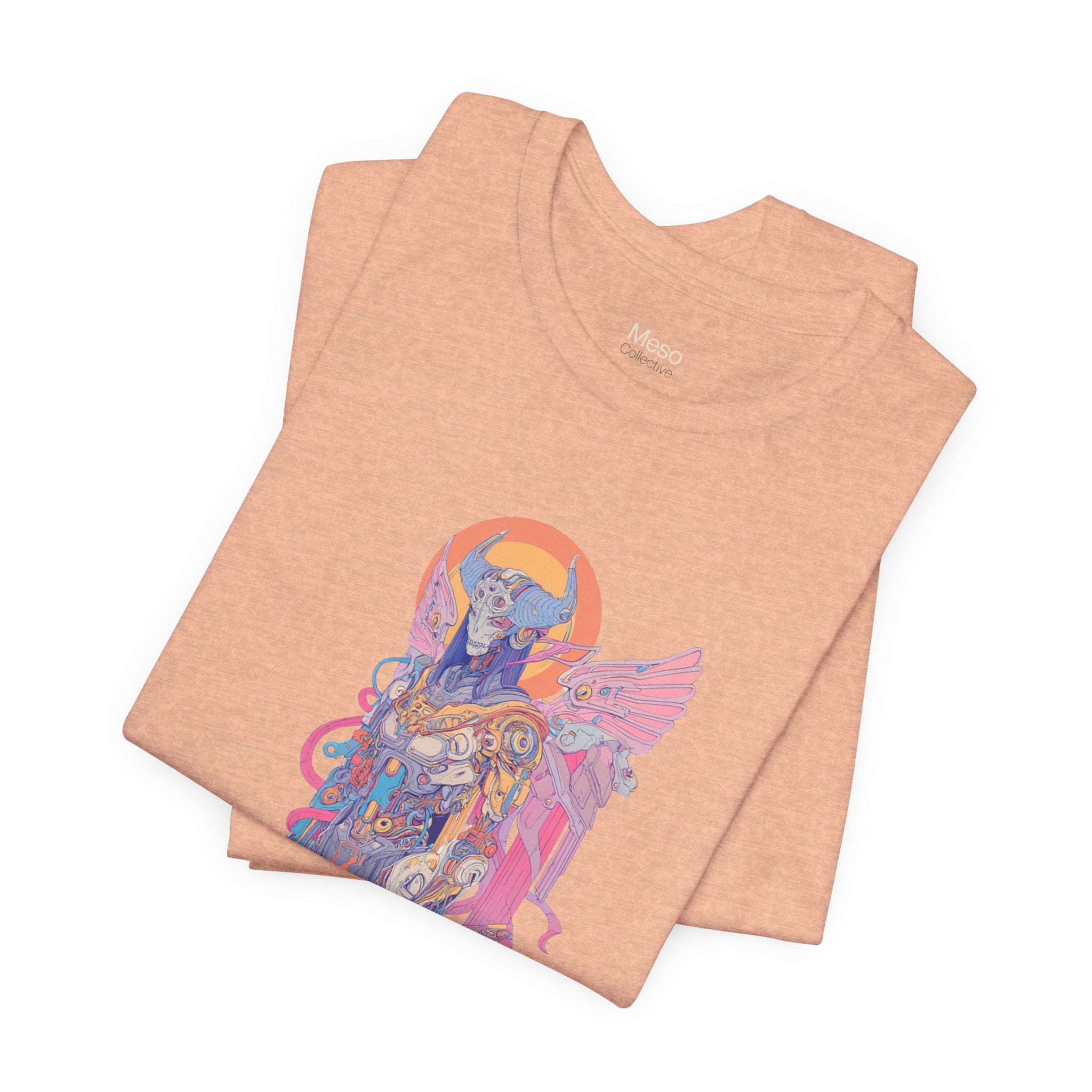 Celestial Warrior with Sword T-Shirt | Angelic Armor Illustration