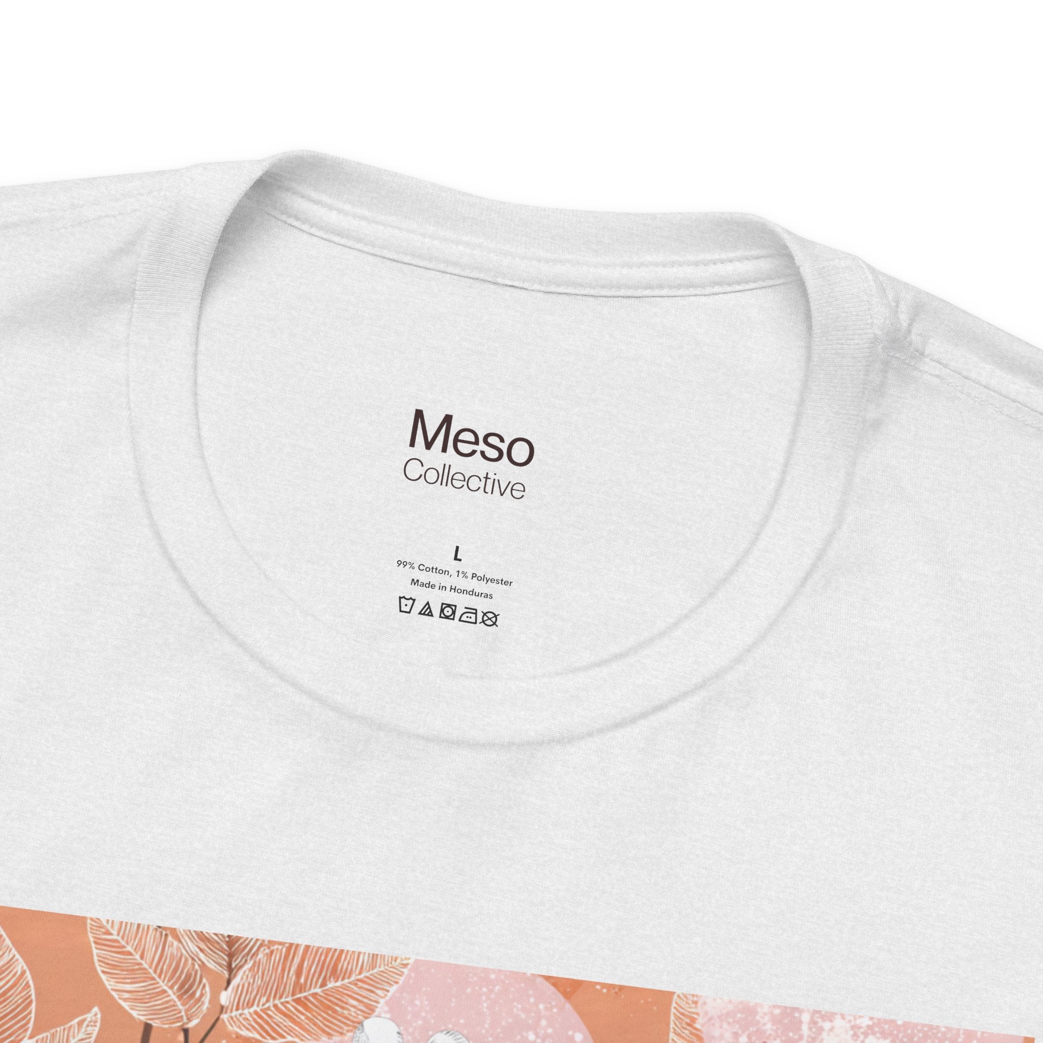 Artistic Coral Portrait Tee — Abstract Floral Woman Graphic T-Shirt