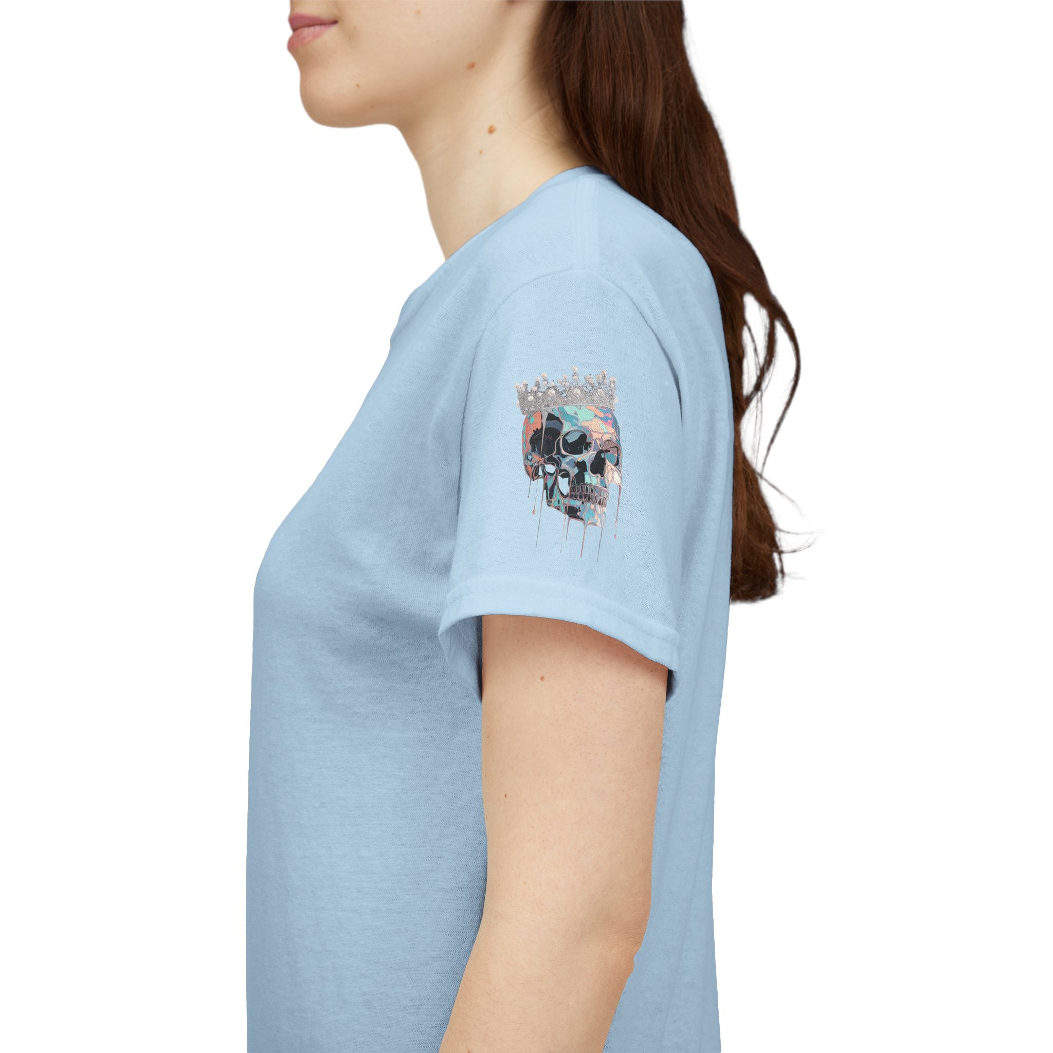 T-Shirt — Minimal 'Meso Collective' Back Print Tee with Subtle Sleeve Graphic