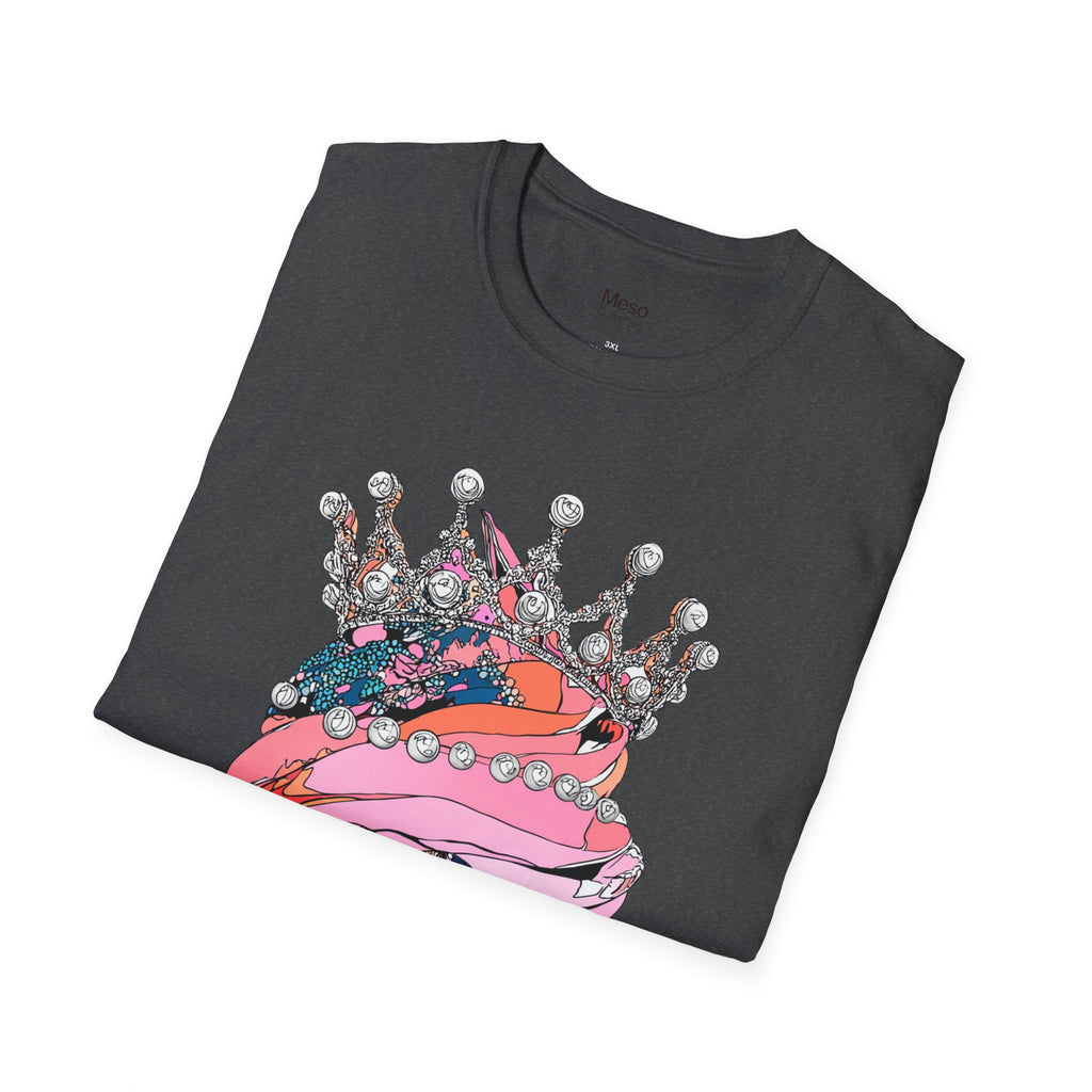 Graphic Tee — Colorful Crowned Mouth Art T-Shirt