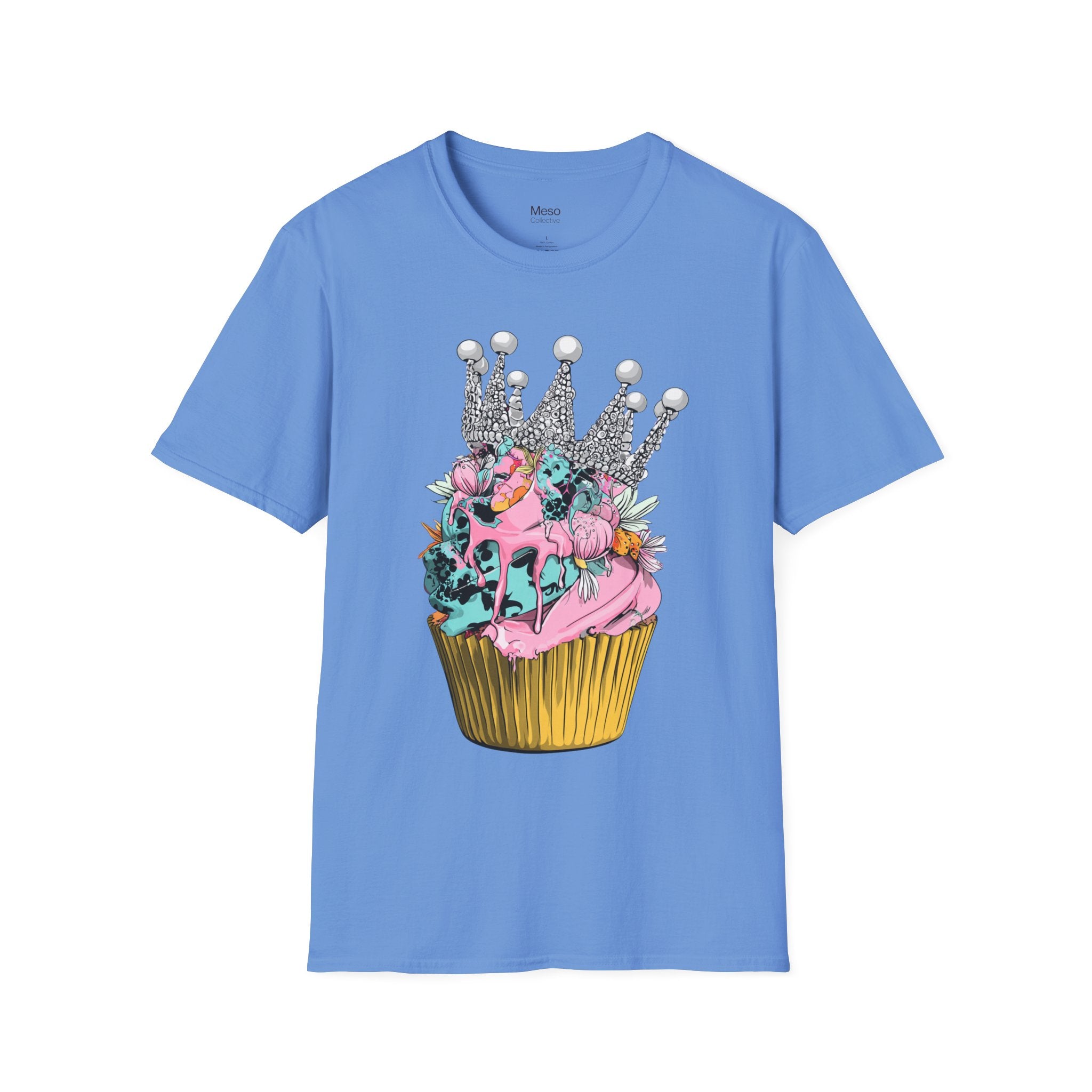 Cupcake with Crown T-Shirt — Royal Dessert Graphic Tee