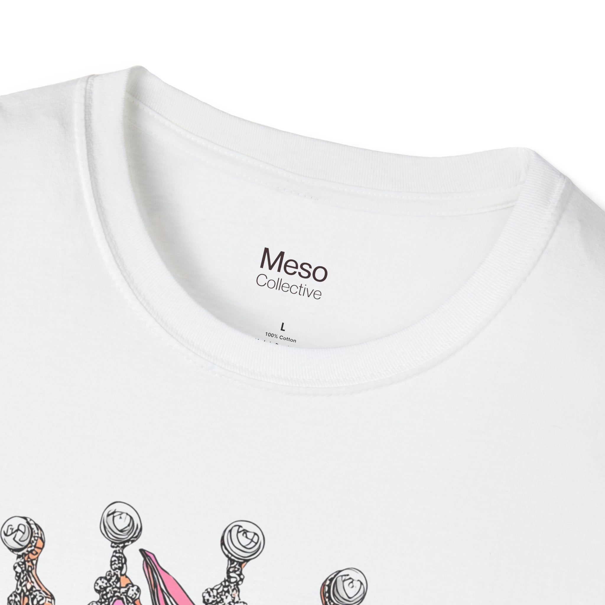 Graphic Tee — Colorful Crowned Mouth Art T-Shirt