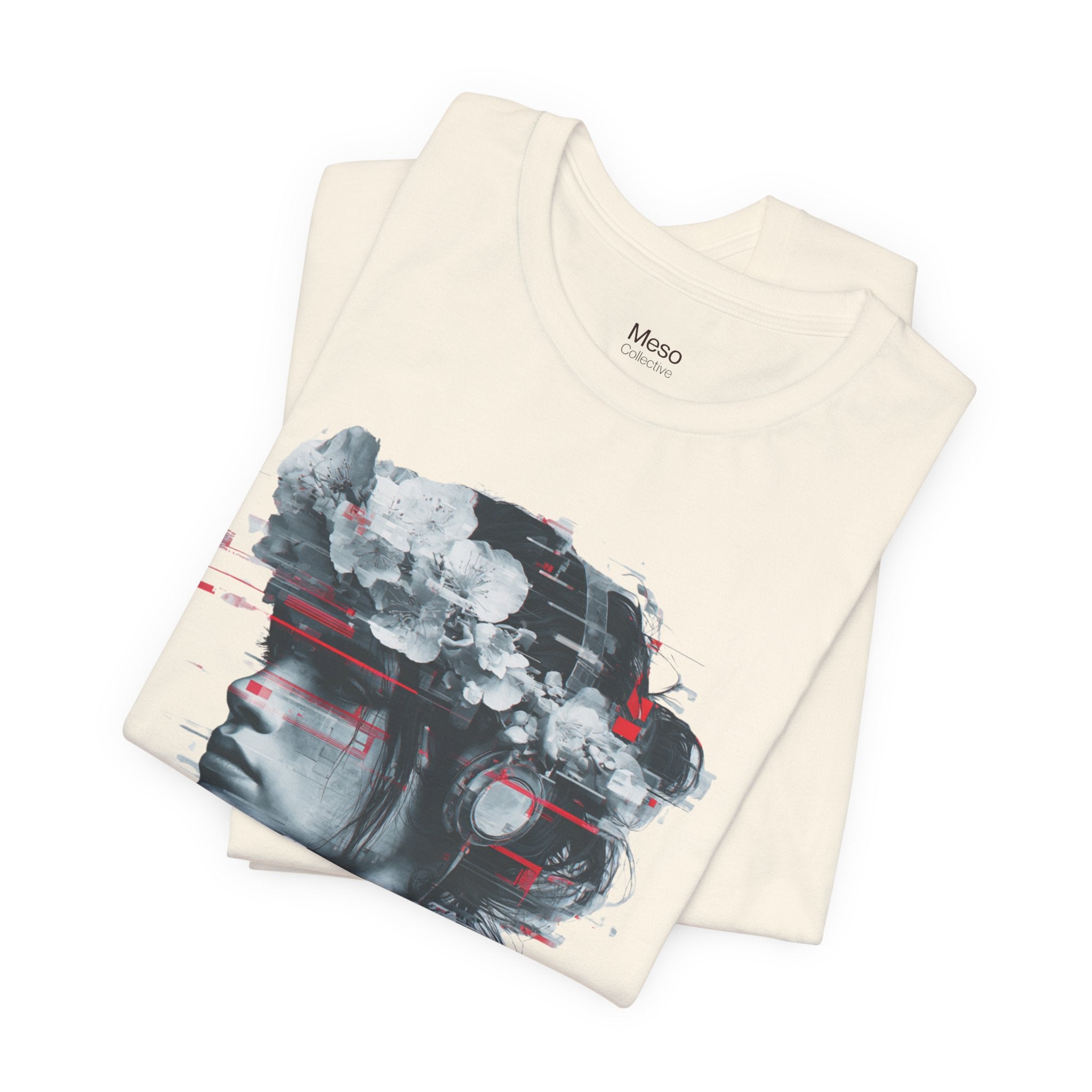 STFU Glitch Portrait Tee | Vaporwave Cyberpunk Graphic T-Shirt