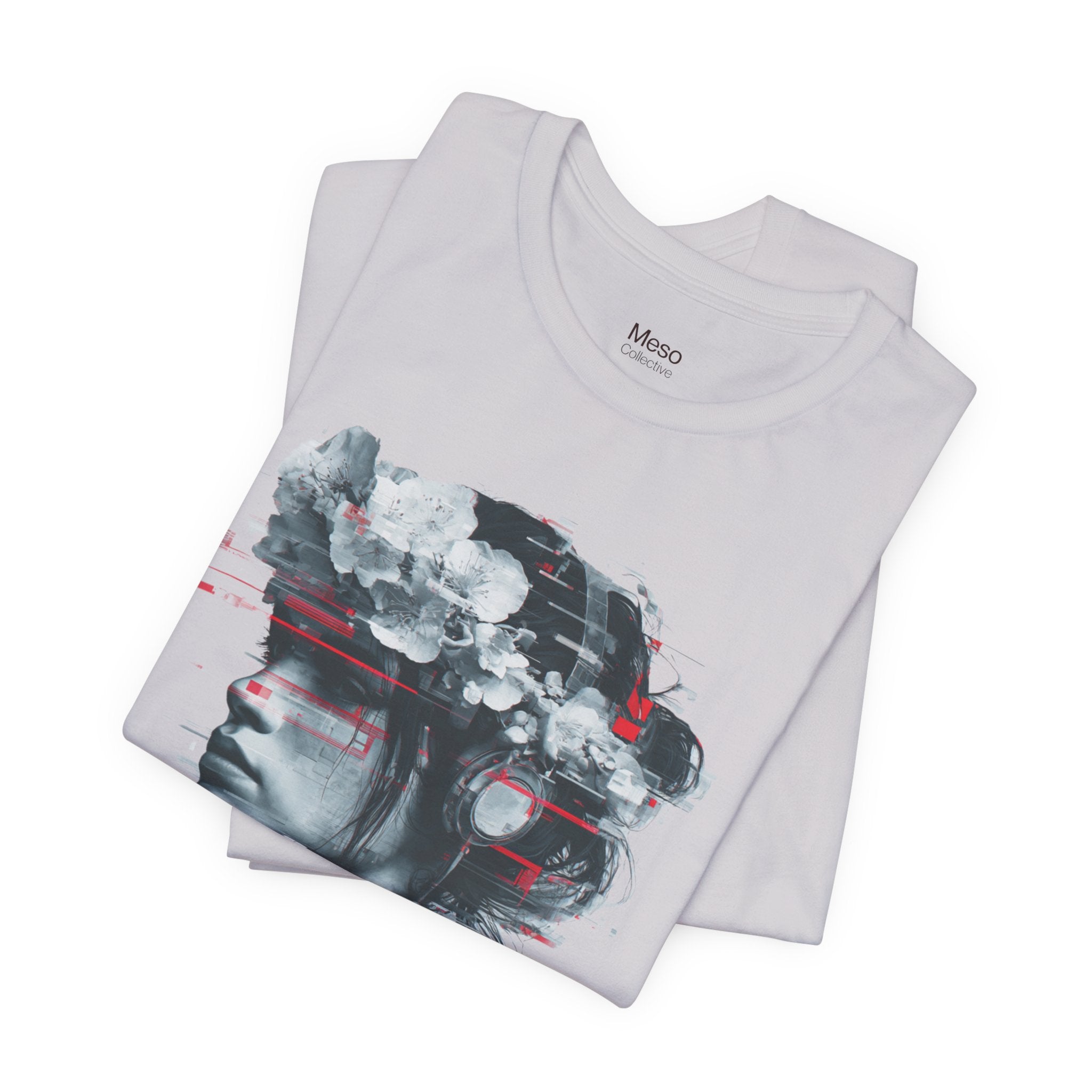 STFU Glitch Portrait Tee | Vaporwave Cyberpunk Graphic T-Shirt