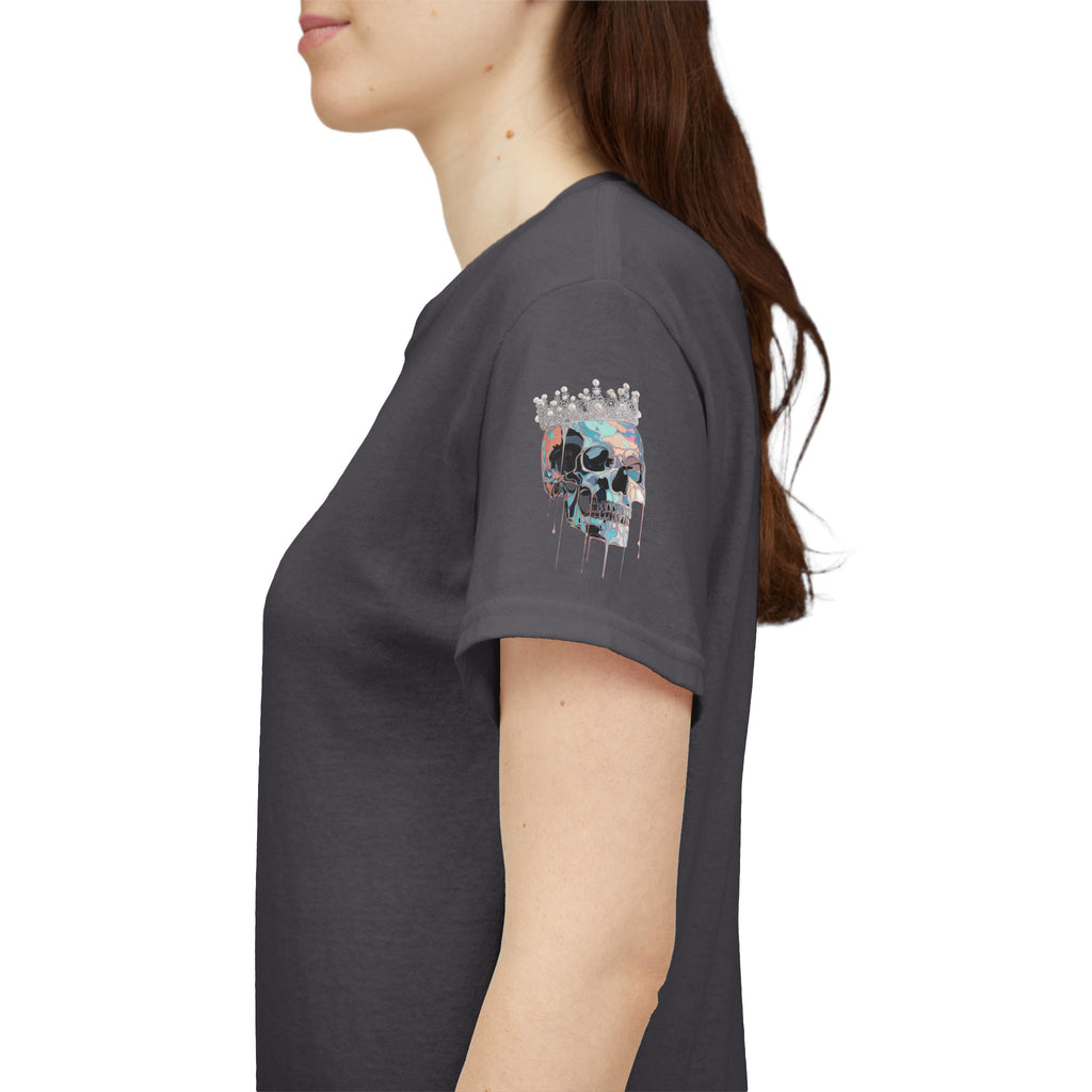 T-Shirt — Minimal 'Meso Collective' Back Print Tee with Subtle Sleeve Graphic