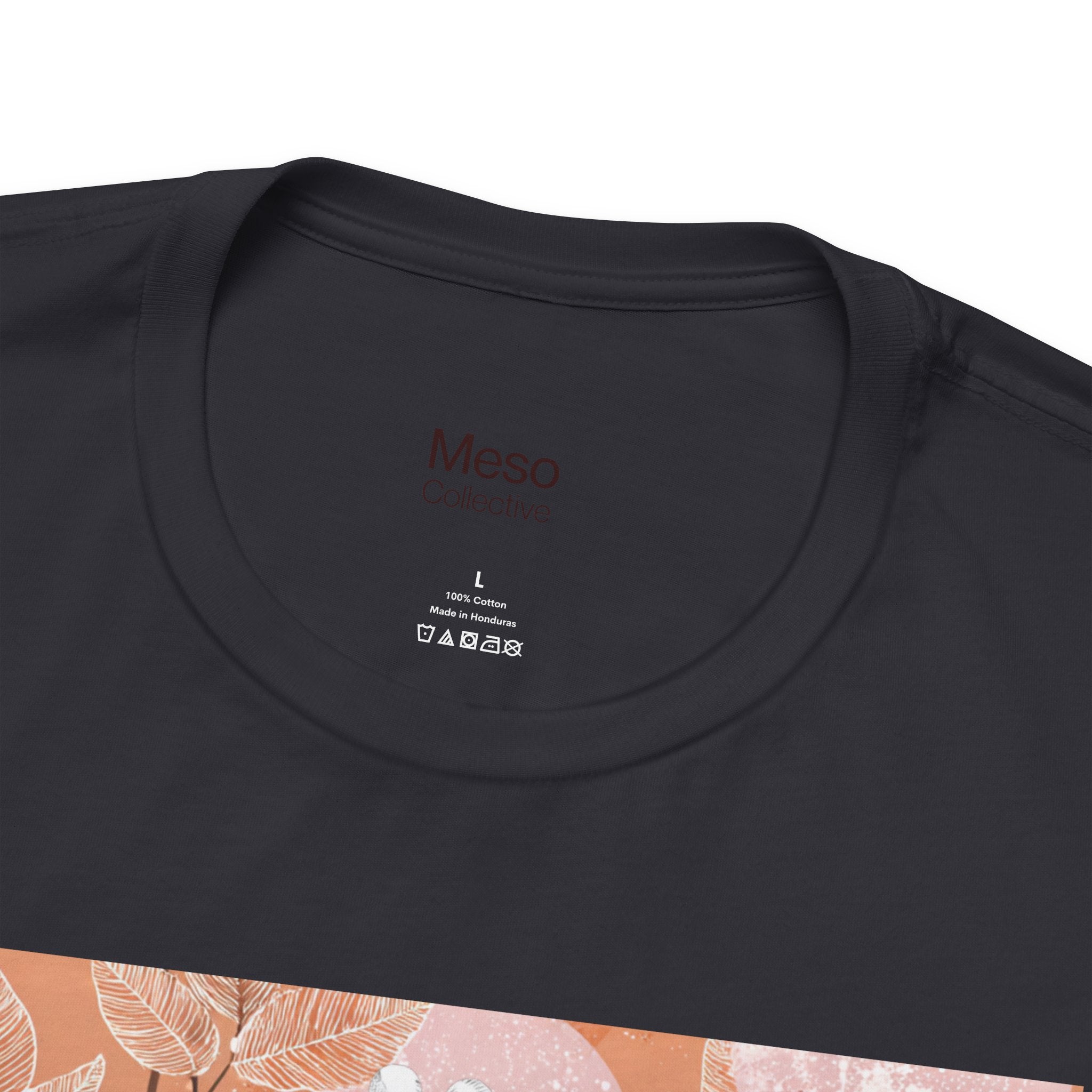 Artistic Coral Portrait Tee — Abstract Floral Woman Graphic T-Shirt