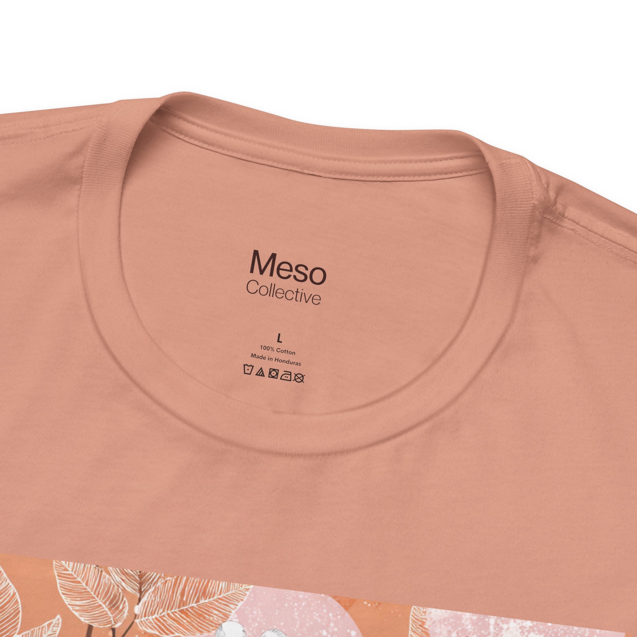 Artistic Coral Portrait Tee — Abstract Floral Woman Graphic T-Shirt