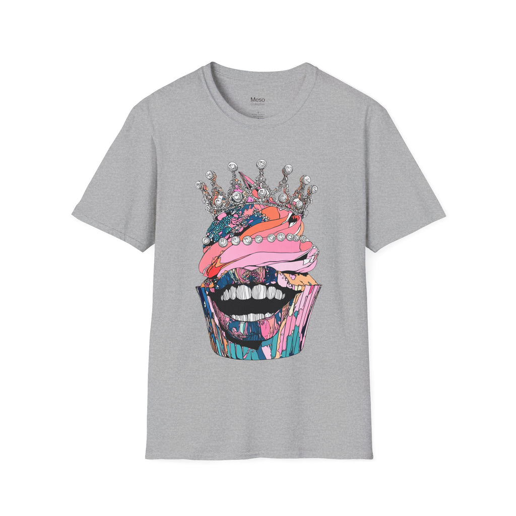 Graphic Tee — Colorful Crowned Mouth Art T-Shirt