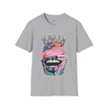 Graphic Tee — Colorful Crowned Mouth Art T-Shirt