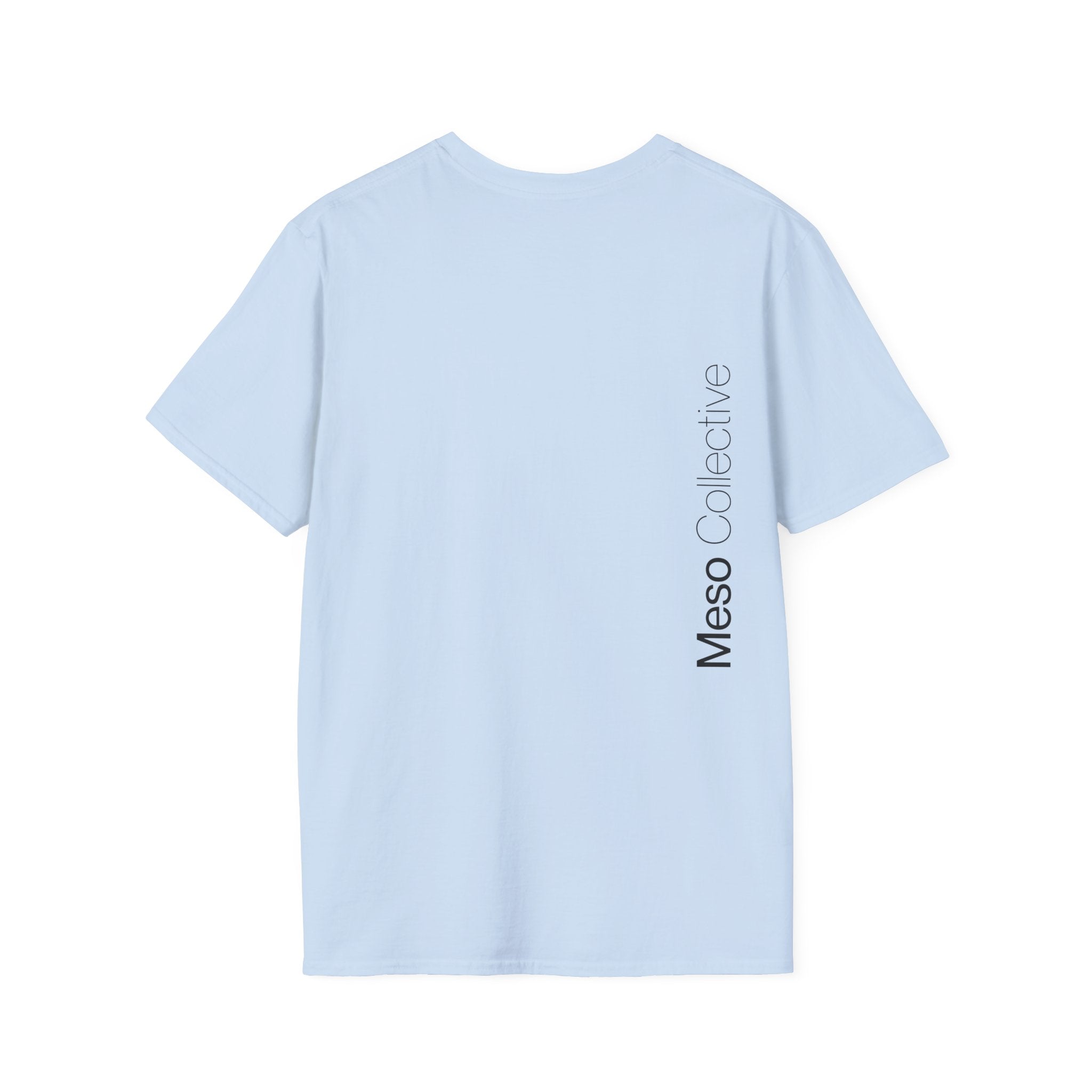 Floral Profile Portrait T-Shirt | Glitch Art STFU Text