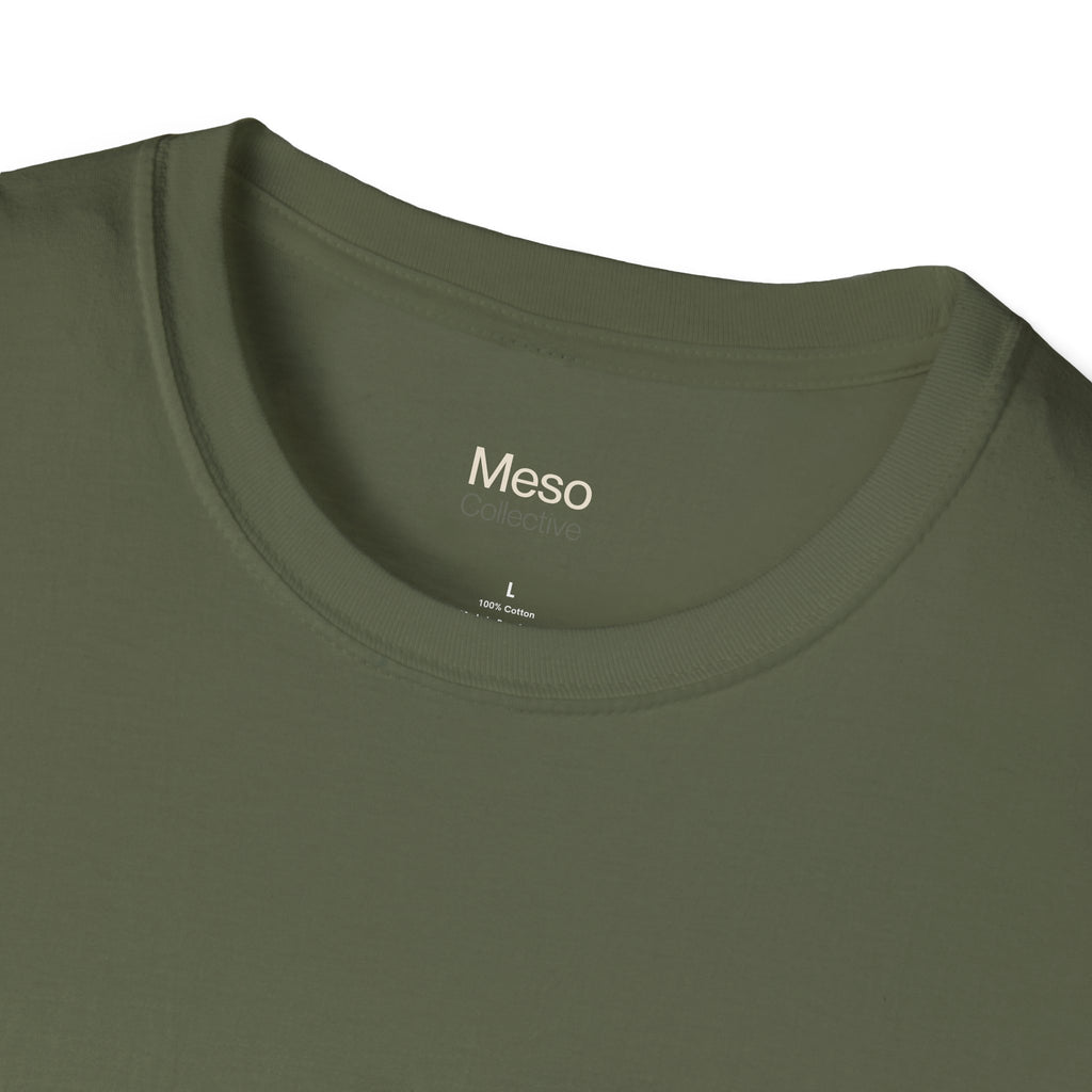 Offended? Good T-Shirt | Meso Collective Vertical Logo Tee