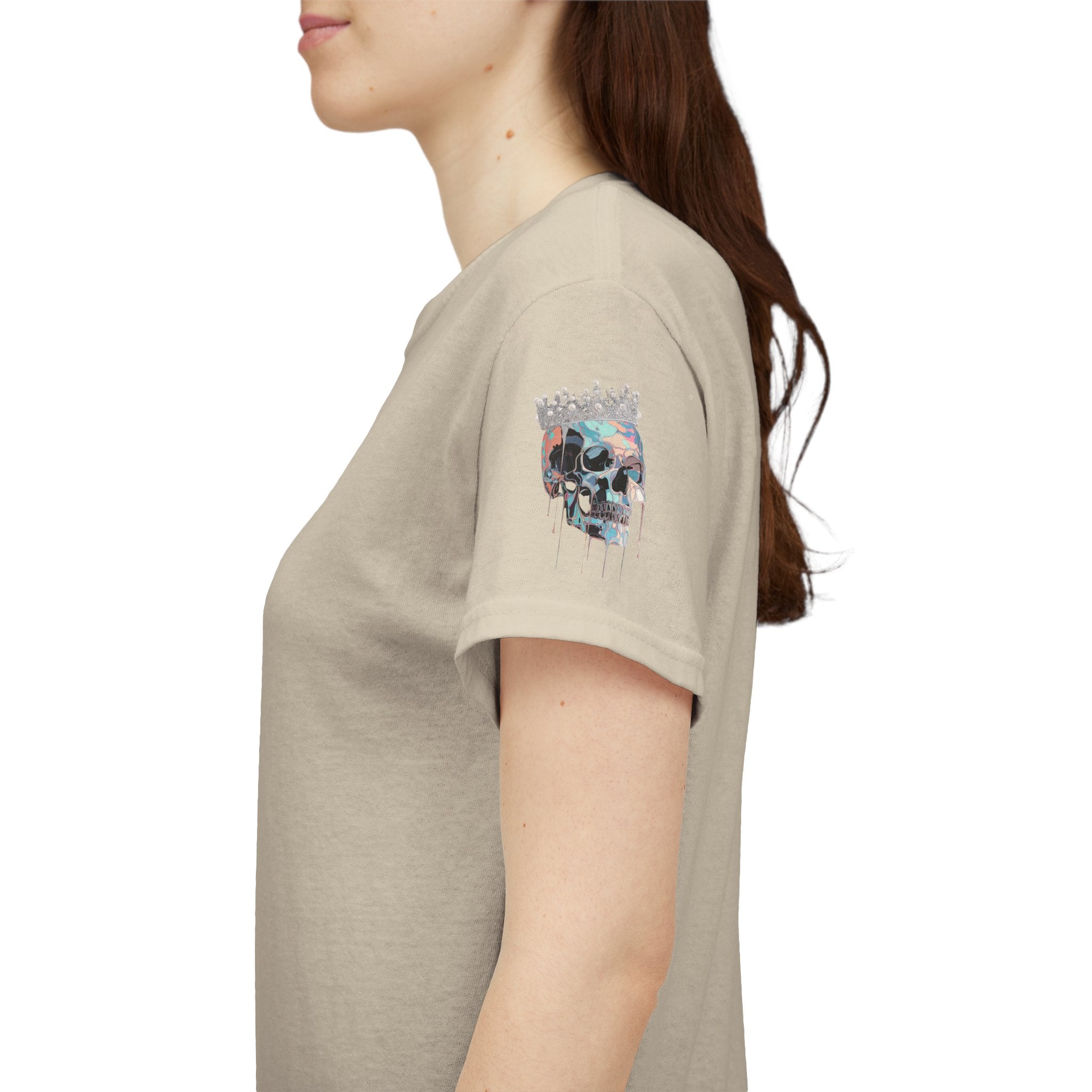 T-Shirt — Minimal 'Meso Collective' Back Print Tee with Subtle Sleeve Graphic