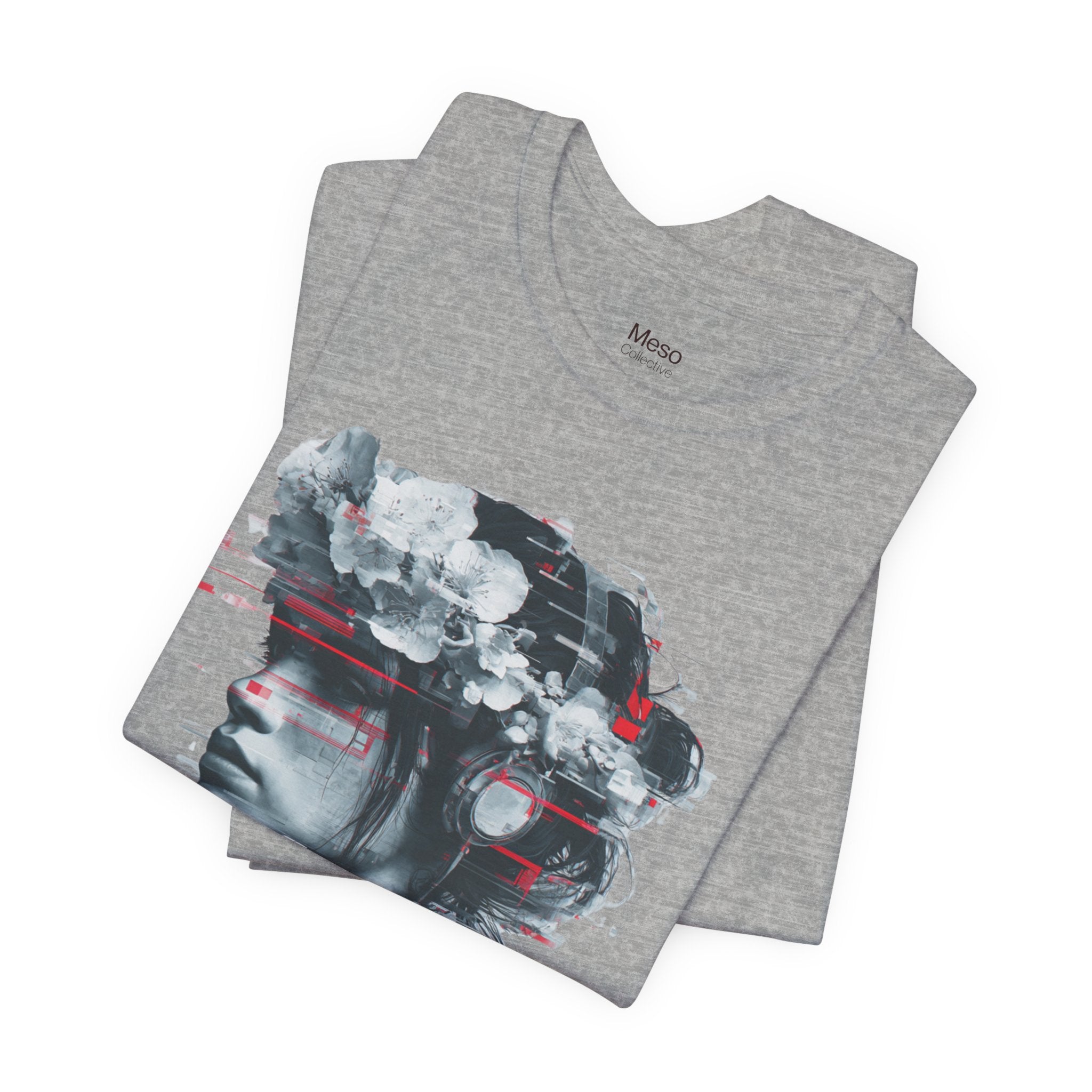 STFU Glitch Portrait Tee | Vaporwave Cyberpunk Graphic T-Shirt