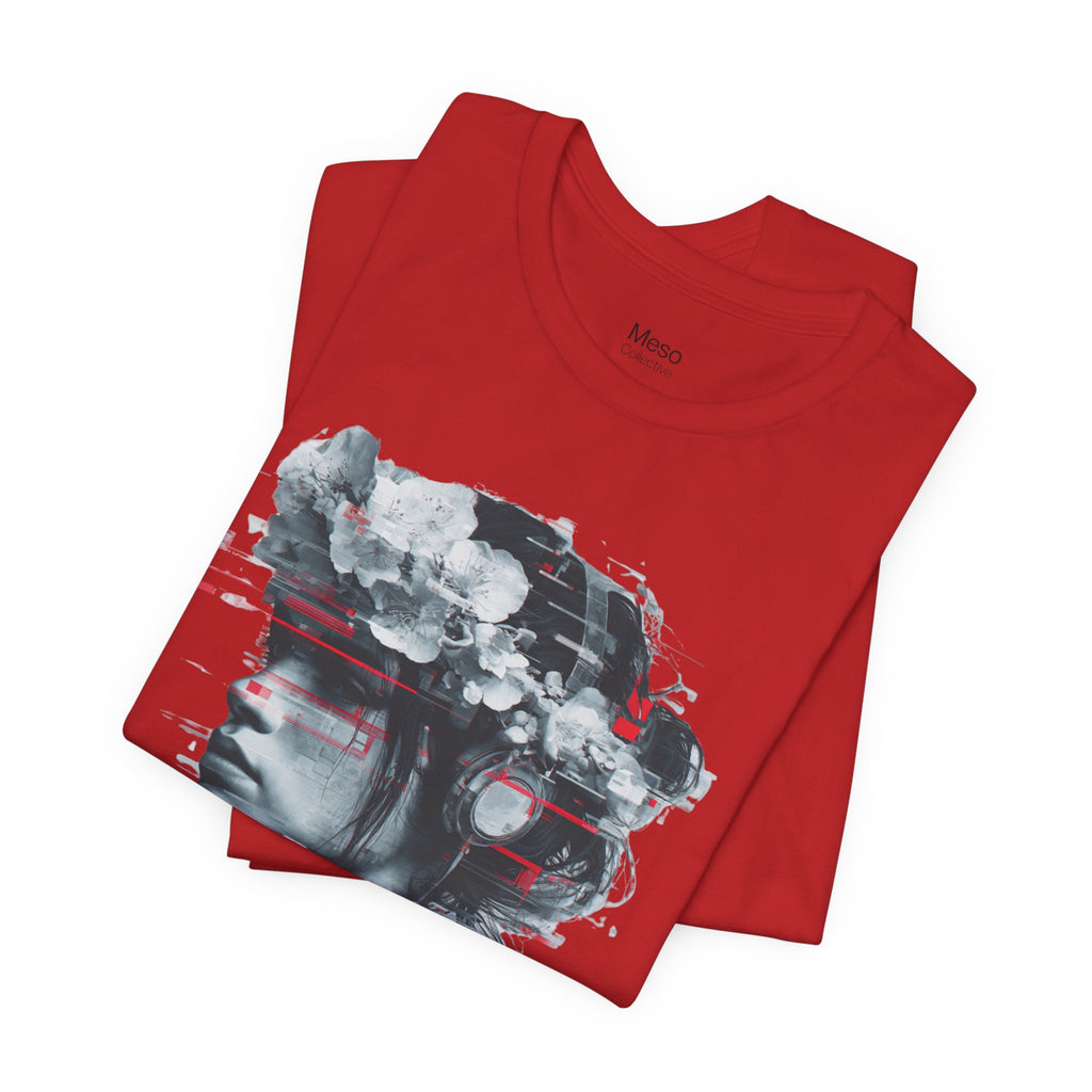 STFU Glitch Portrait Tee | Vaporwave Cyberpunk Graphic T-Shirt