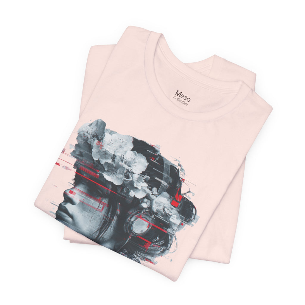 STFU Glitch Portrait Tee | Vaporwave Cyberpunk Graphic T-Shirt