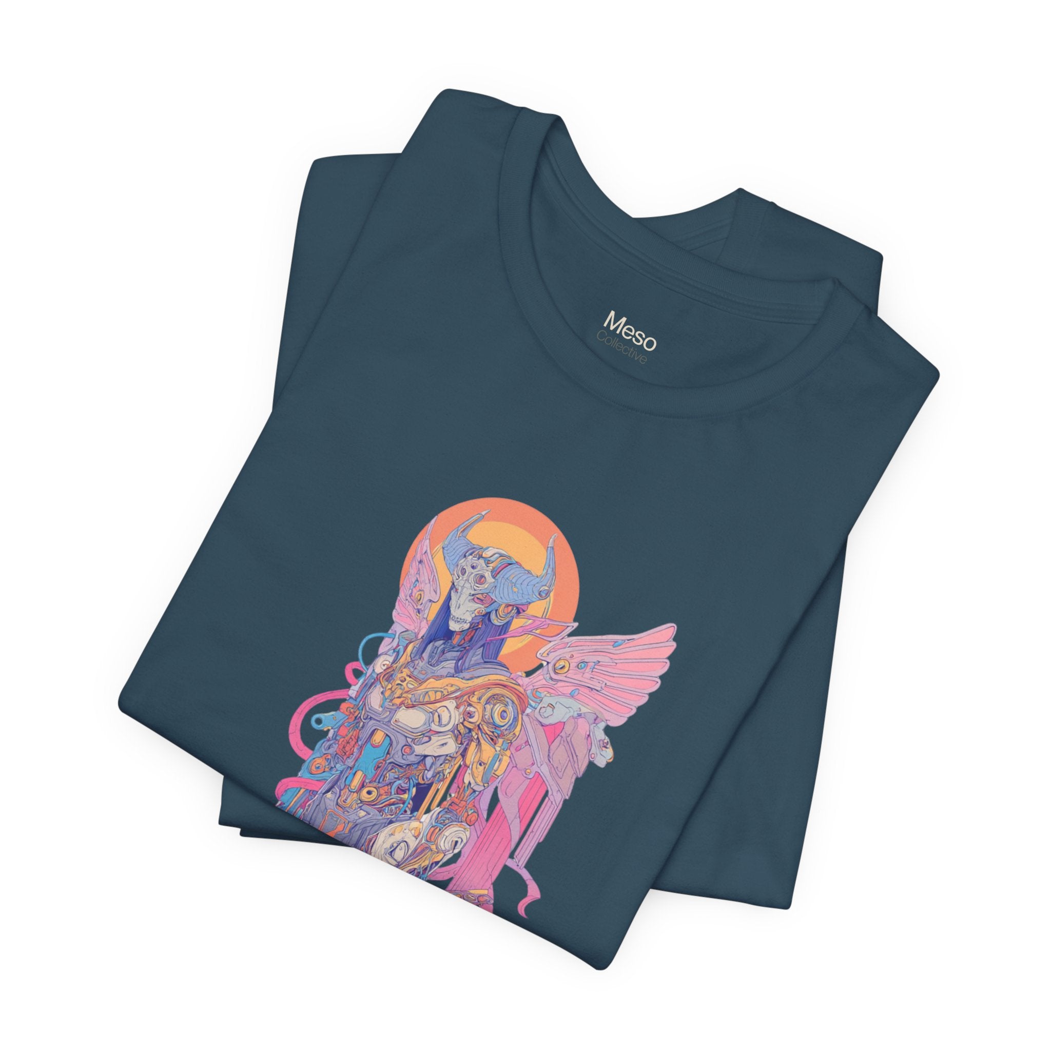 Celestial Warrior with Sword T-Shirt | Angelic Armor Illustration