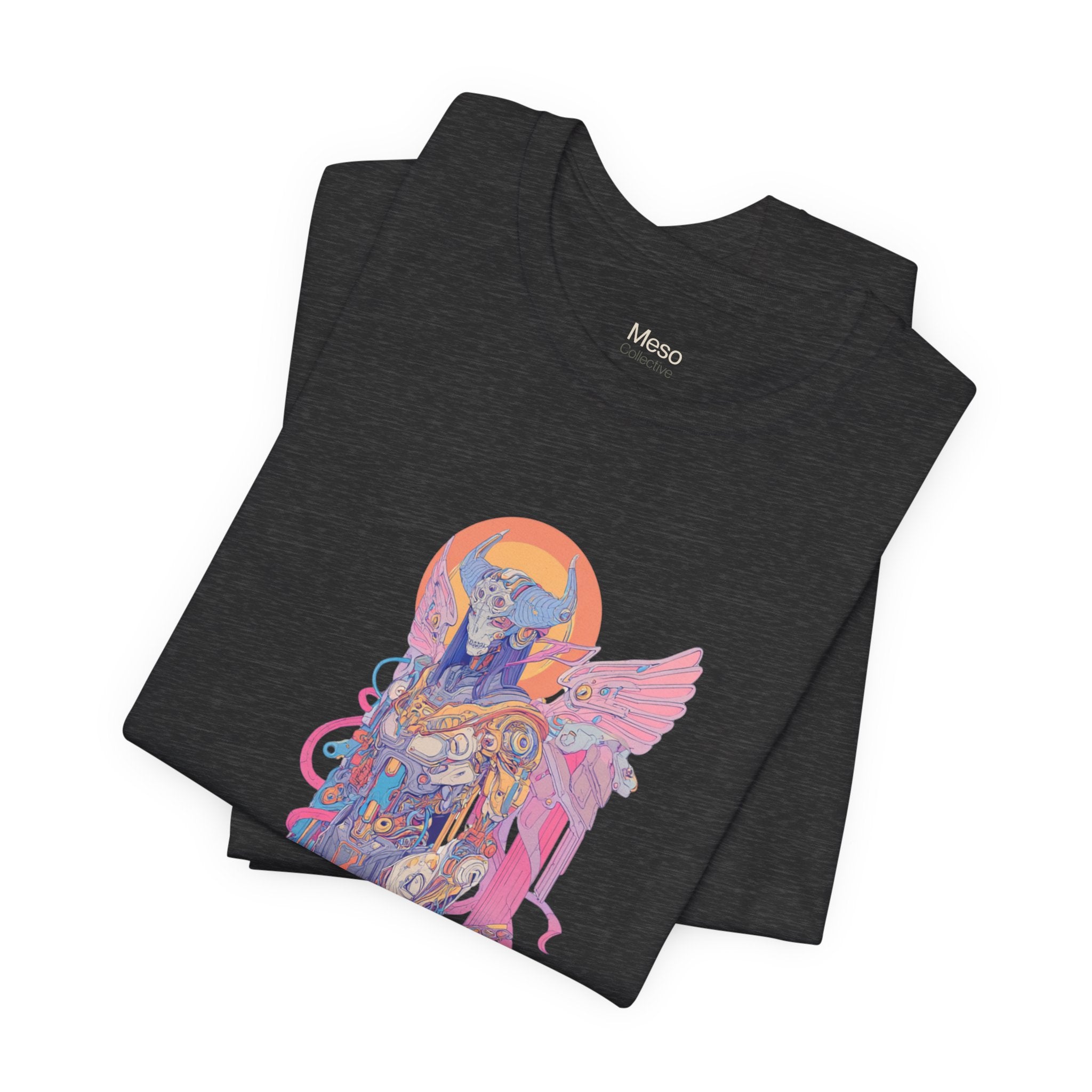 Celestial Warrior with Sword T-Shirt | Angelic Armor Illustration