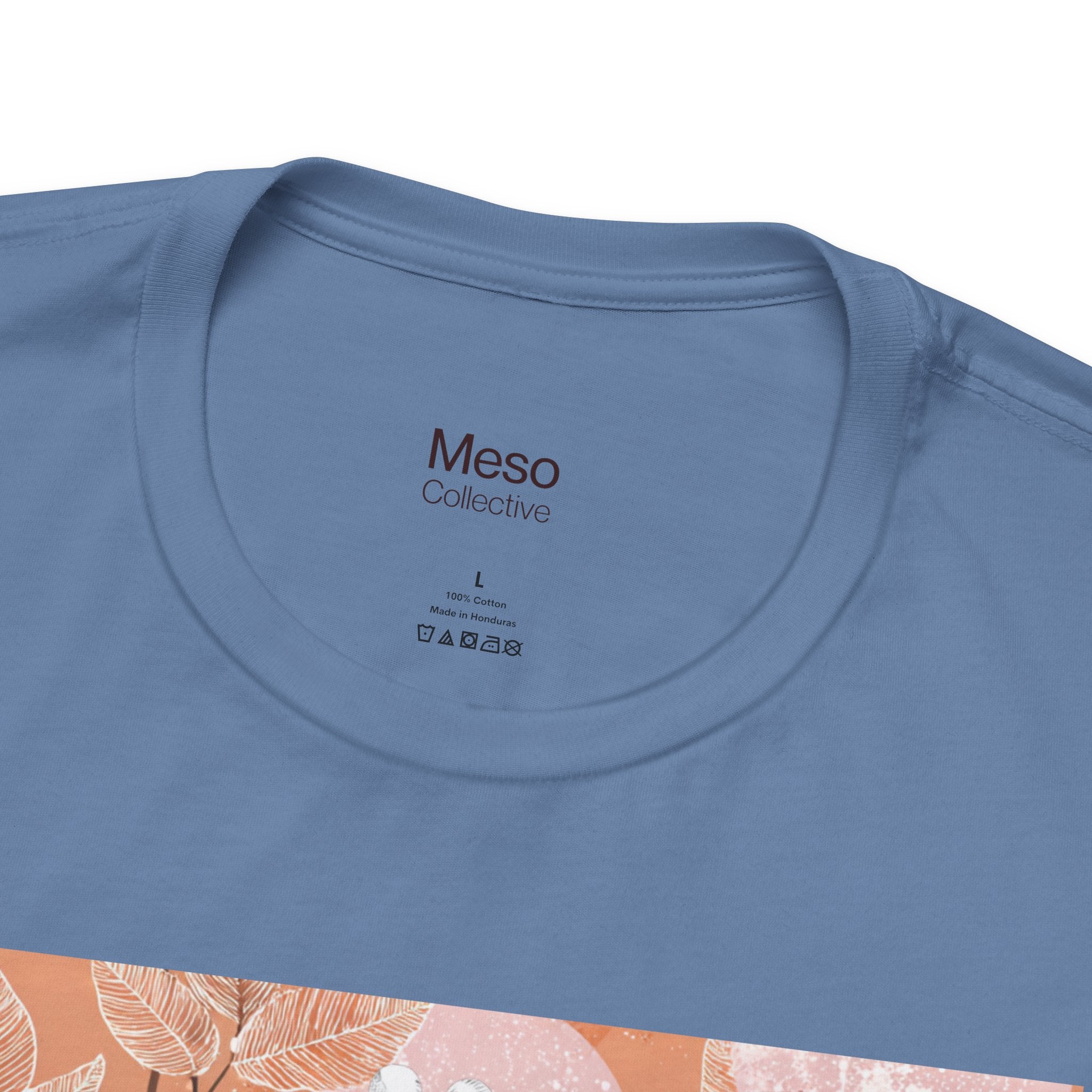 Artistic Coral Portrait Tee — Abstract Floral Woman Graphic T-Shirt