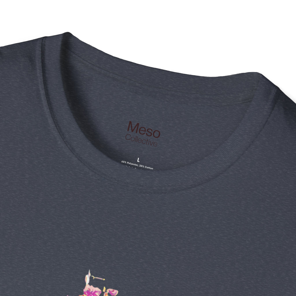 Hope floral bust graphic T-Shirt | silhouette art, glitch collage