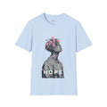 Hope floral bust graphic T-Shirt | silhouette art, glitch collage