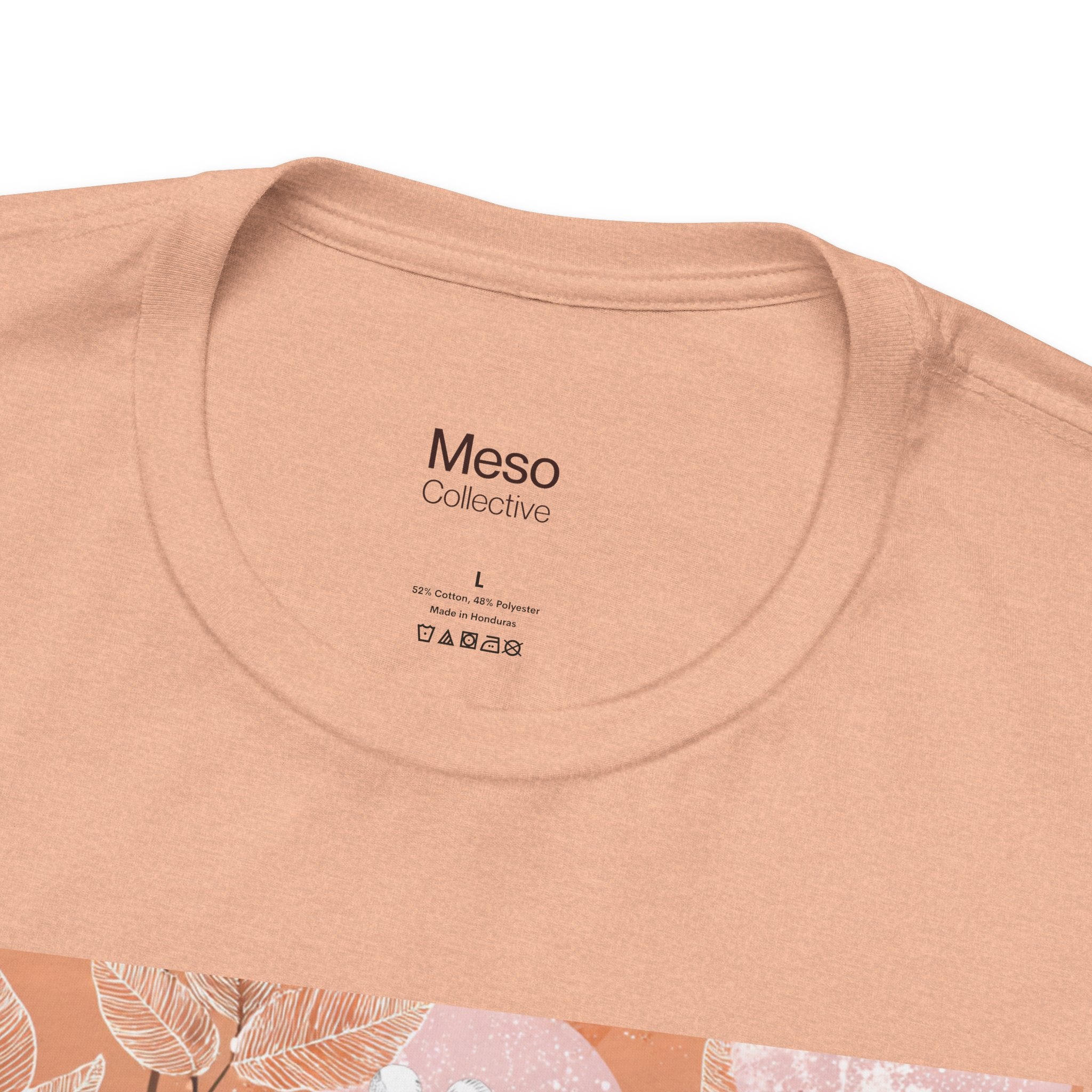 Artistic Coral Portrait Tee — Abstract Floral Woman Graphic T-Shirt