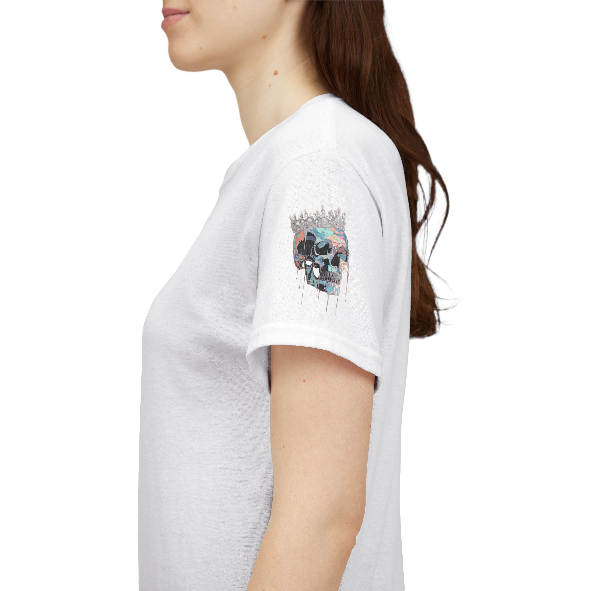 T-Shirt — Minimal 'Meso Collective' Back Print Tee with Subtle Sleeve Graphic