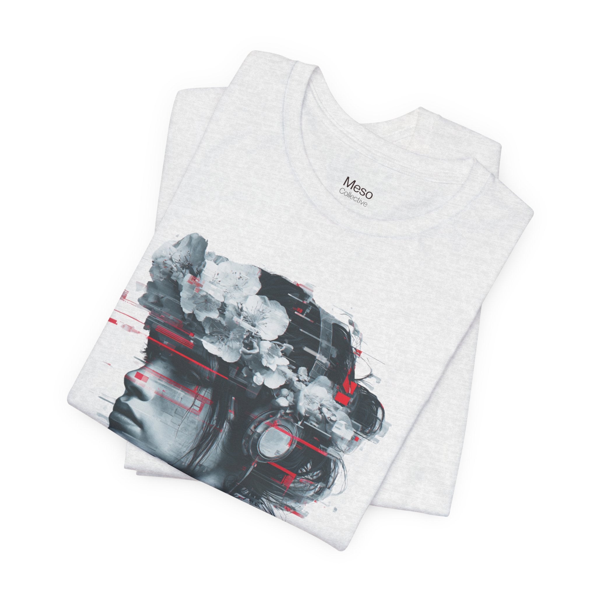 STFU Glitch Portrait Tee | Vaporwave Cyberpunk Graphic T-Shirt