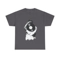 Vinyl Record Face Tee | Music DJ Graphic Shirt, Black White Retro Design
