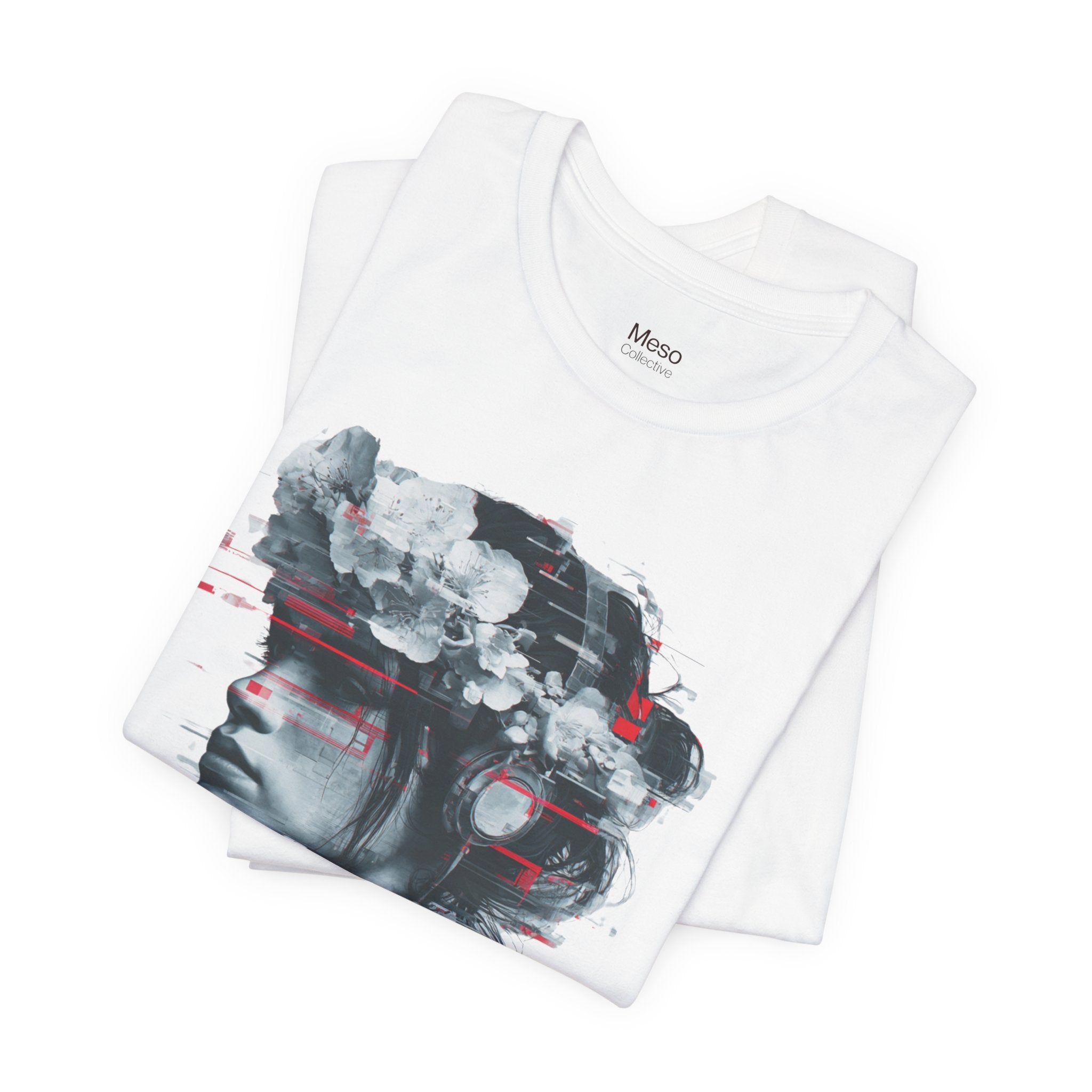 STFU Glitch Portrait Tee | Vaporwave Cyberpunk Graphic T-Shirt