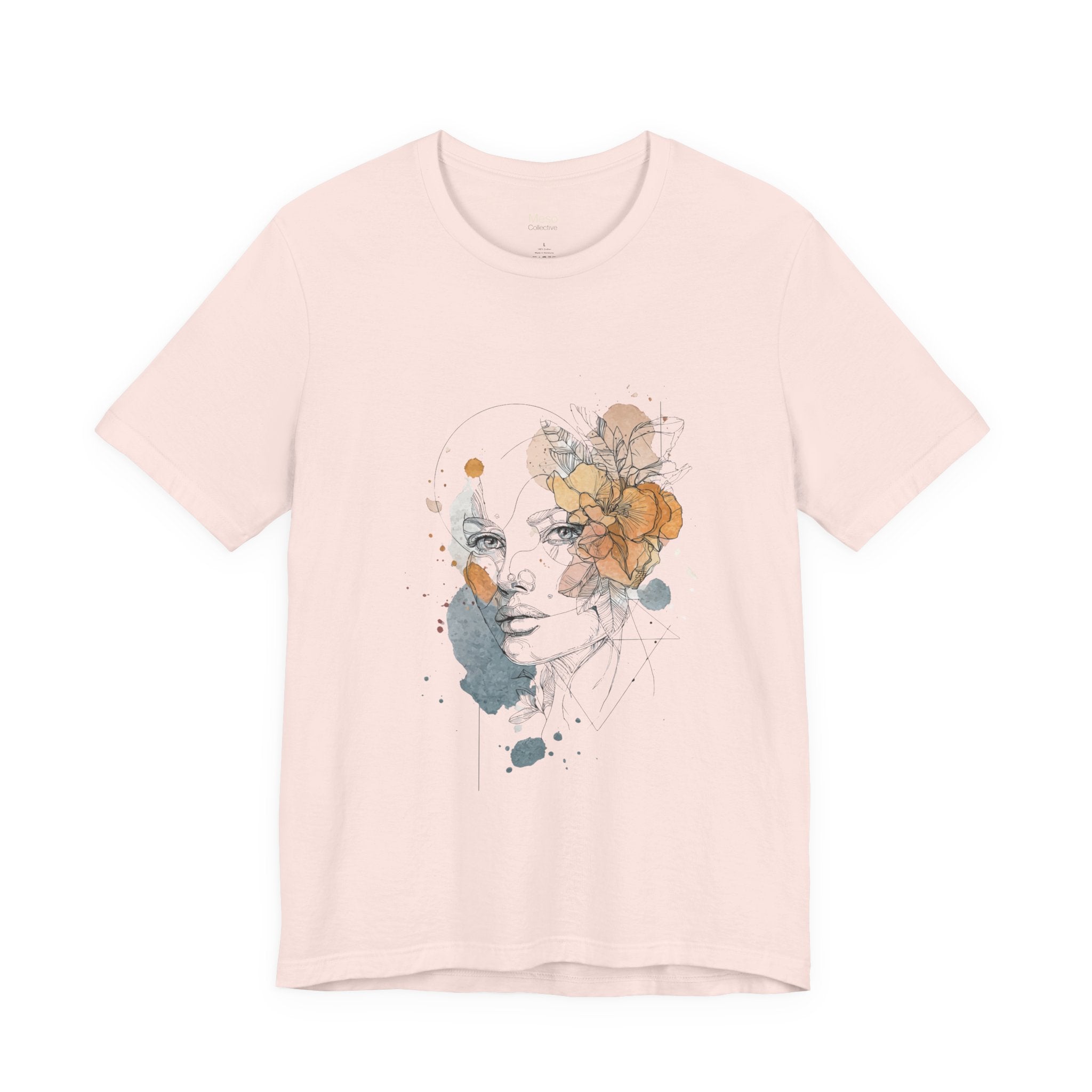 Floral Watercolor Face Tee | T-Shirt