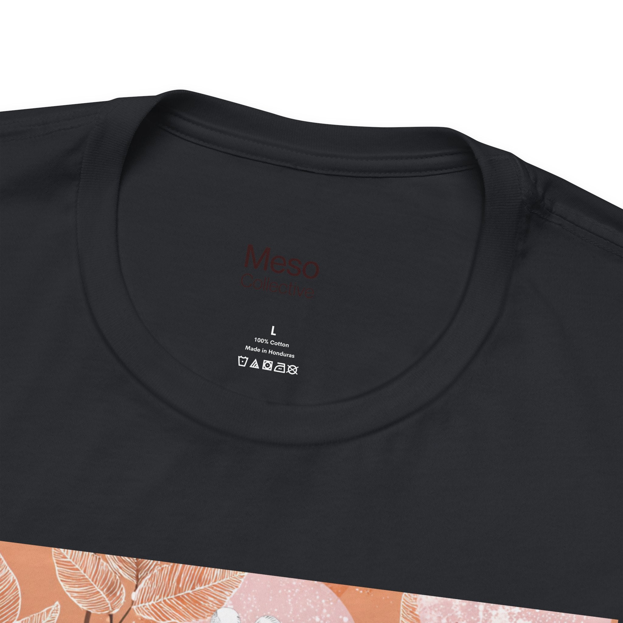 Artistic Coral Portrait Tee — Abstract Floral Woman Graphic T-Shirt